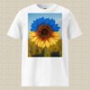 Ukraine Flag Sunflower Unisex Organic Cotton T-Shirt