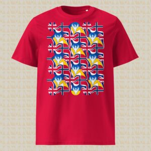 Melted Flags Unisex Organic Cotton T-Shirt