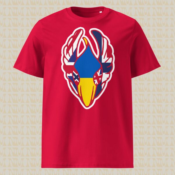 Ukrainian Aid Delivery Bird Unisex Organic Cotton T-Shirt