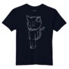 Scarelys Lucky Black Cat Organic Cotton Kids T-Shirt