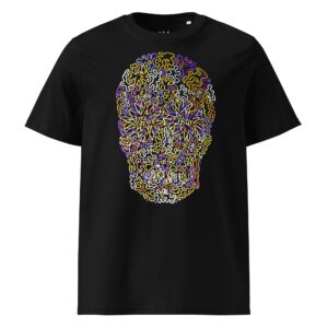 Flower Skull Unisex Organic Cotton T-Shirt