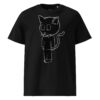 Scarelys Lucky Black Cat Unisex Organic Cotton T-Shirt
