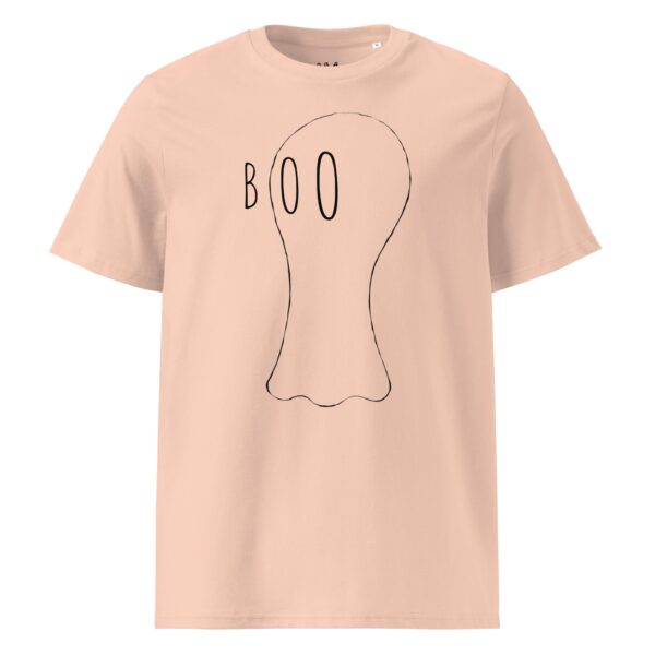 Scarelys Boo Ghost Unisex Organic Cotton Halloween T-Shirt