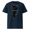 Scarelys Lucky Black Cat Unisex Organic Cotton T-Shirt