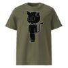 Scarelys Lucky Black Cat Unisex Organic Cotton T-Shirt