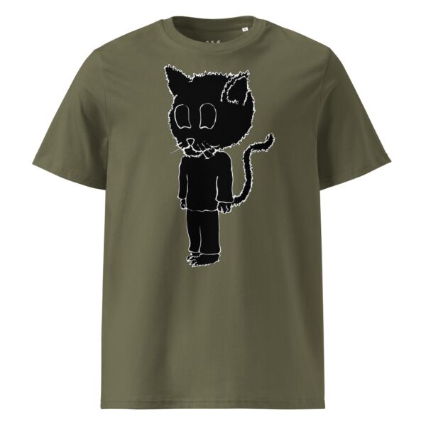 Scarelys Lucky Black Cat Unisex Organic Cotton T-Shirt