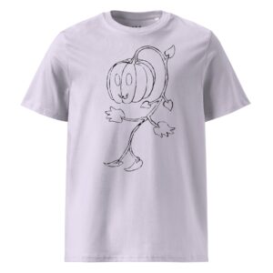 Scarelys Ghost Pumpkin Unisex Organic Cotton T-Shirt