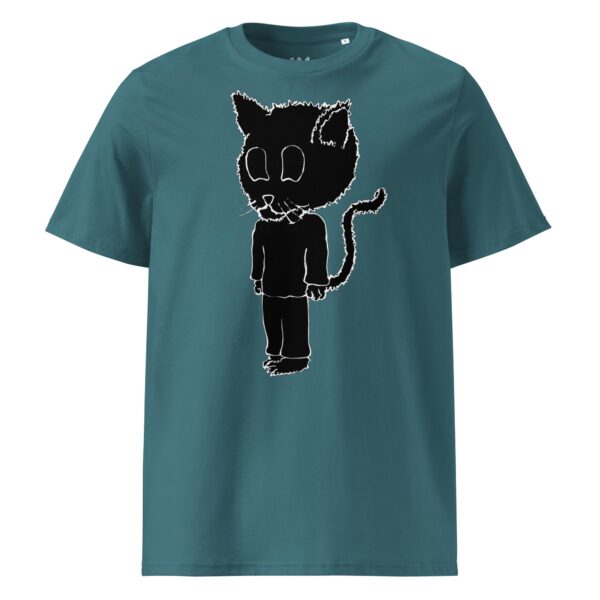 Scarelys Lucky Black Cat Unisex Organic Cotton T-Shirt