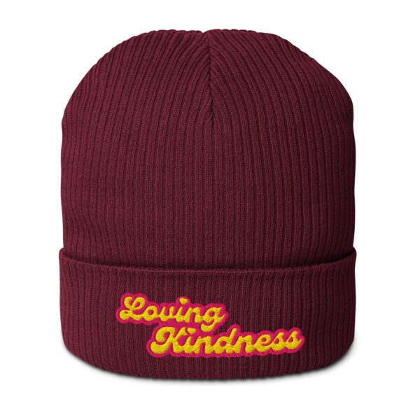 Loving Kindness Organic Ribbed Beanie