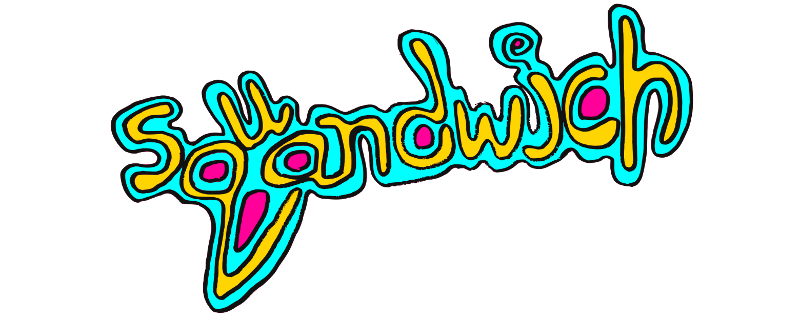Squandwich Logo Text Retro Style